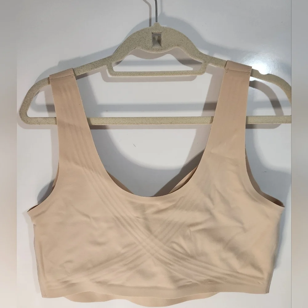 She Curve Seamless Nude Full-Coverage Jelly Wireless Bra, Size 3XL